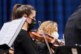 Violinista. Concierto de Bandas Sonoras de la 31 edición de Fancine de la Universidad de Málaga. ...