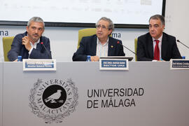 Diego Vera, José Ángel Narváez y José Antonio Cristóbal. Presentación de los Cursos de Verano 201...