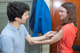 Prácticas de Fisioterapia. Escuela Universitaria de Ciencias de la Salud de la Universidad de Málaga. Paseo de Martiricos. Abril de 2013