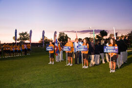 Equipos participantes. Inauguración del Campeonato Mundial Universitario de Golf. Antequera Golf....