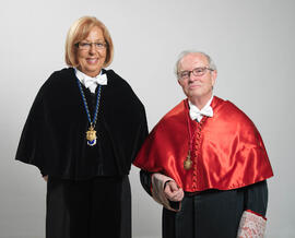 Retratos previos a la investidura como Doctor "Honoris Causa" de D. Juan Antonio Carril...