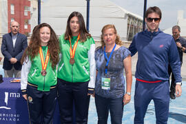 Entrega de medallas. Campeonato de España Universitario de Pádel. Antequera. Abril de 2017