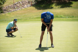 Jugador de la Universidad de Málaga. Campeonato Europeo de Golf Universitario. Antequera. Junio de 2019