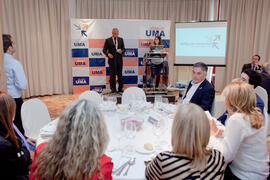 Nombramiento de la Cofradía de los Estudiantes como miembro de honor de la Asociación de Antiguos Alumnos de la Universidad de Málaga. Foro Alumni-UMA. Mayo 2014