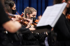 Violinistas. Concierto de Bandas Sonoras de la 31 edición de Fancine de la Universidad de Málaga....