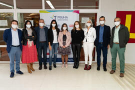 Foto de grupo. "Dialogando" con Towanda Rebels. Facultad de Derecho. Octubre de 2020