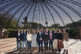 Equipo de Dirección de la Universidad de Málaga. Jardín Botánico. Enero de 2023