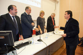 Inauguración curso de farmacología de la Universidad de Málaga. Colegio de Médicos. Málaga. Enero...