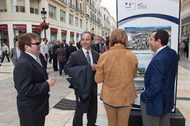 Inauguración de la exposición "UMA 40 años compartiendo futuro" en Calle Larios. Octubr...