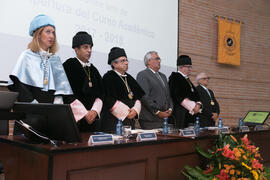 Mesa presidencial. Apertura del Curso Académico 2017/2018 de la Universidad de Málaga. Salón de a...