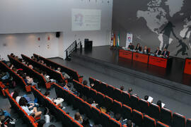 Mesa redonda. Décimo Aniversario de colaboración de la Universidad de Málaga y la Universidad Nacional de Incheon. Complejo de Estudios Sociales y Comercio. Octubre de 2019