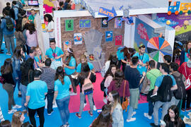 Estand de Filosofía y Letras. Jornadas de Puertas Abiertas de la Universidad de Málaga. Complejo ...