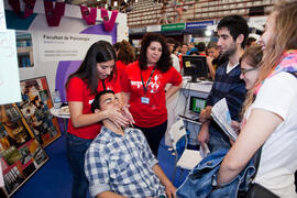Jornadas de Puertas Abiertas de la Universidad de Málaga. Complejo Polideportivo Universitario. Abril de 2013