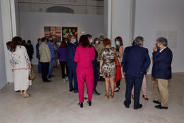 Inauguración de la exposición "Eugenio Chicano Siempre". Museo de Málaga. Mayo de 2021