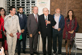 Inauguración de la placa conmemorativa de la Casa Natal de Eugenio Chicano. Málaga. Octubre de 2017