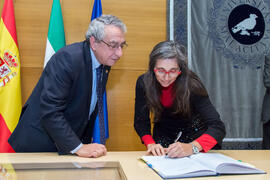 Toma de Posesión de Analia Elizabeth Leite Méndez como nueva profesora titular del Departamento de Didáctica y Organización Escolar de la Universidad de Málaga. Edificio del Rectorado. Febrero de 2018
