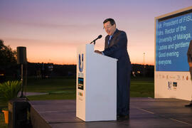 Intervención de Ricardo Millán. Inauguración del Campeonato Mundial Universitario de Golf. Antequera Golf. Junio de 2010