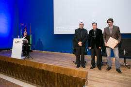 Homenaje a Luis Machuca Santa Cruz. Inauguración del curso 2018-2019 de la Escuela Técnica Superior de Arquitectura de la Universidad de Málaga. Paraninfo. Octubre de 2018