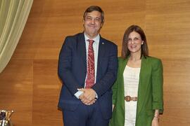 Toma de posesión de Laura Domínguez de la Rosa como nueva Vicerrectora Adjunta de Igualdad de la Universidad de Málaga. Edificio del Rectorado. Abril de 2024