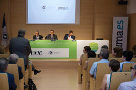 Reunión con el ministro de Ciencia, Innovación y Universidades, en el edificio The Green Ray. Cam...