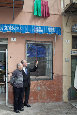 Inauguración de la plazuela "Jesús Castellanos" en el centro histórico de Málaga. Marzo...