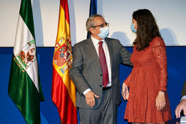 Toma de posesión de Sonia González Navarro como nueva profesora titular del Área de Arquitectura y Tecnología de Computadores de la Universidad de Málaga. Paraninfo. Diciembre de 2021