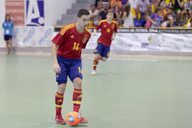 Partido Israel contra España. 14º Campeonato del Mundo Universitario de Fútbol Sala 2014 (FUTSAL). Antequera. Julio de 2014