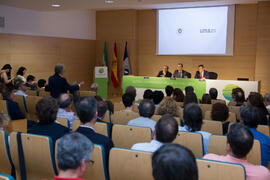 Reunión con el ministro de Ciencia, Innovación y Universidades, en el edificio The Green Ray. Cam...