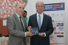 Kemal Tamer y Pedro Montiel. Cena de gala con motivo del Campeonato Europeo Universitario de Balo...