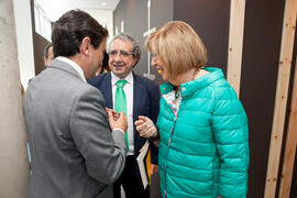 José Ángel Narváez y Adelaida de la Calle tras la inauguración de 'Link by UMA-ATECH'. Edificio '...