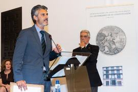 Entrega del título Socio de Honor. 230º Aniversario de la Sociedad Económica Amigos del País. Plaza de la Constitución. Septiembre de 2019