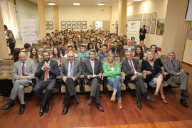Entrega de premios de la V Olimpiada Financiera. Facultad de Ciencias Económicas y Empresariales. Junio de 2015