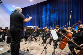 Ensayo del Concierto de Bandas Sonoras de la 31 edición de Fancine de la Universidad de Málaga. A...