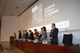 Mesa presidencial. Entrega de premios en el Paraninfo de la Universidad de Málaga. Olimpiada Espa...