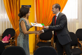 Entrega de Becas de la Cátedra Santander de Responsabilidad Social Corporativa. Facultad de Cienc...