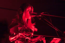 Actuación de Julia Martín. Gala de Clausura del Fancine 2016. Cine Albéniz. Noviembre de 2016