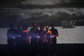 Ensayo previo de la gala inaugural de la XXV edición de Fancine de la Universidad de Málaga. Teatro Cervantes. Noviembre de 2015