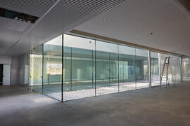 Interiores de la nueva Facultad de Psicología. Campus de Teatinos. Mayo de 2021