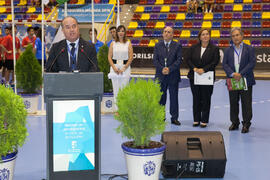 Intervención de Manuel Jesús Barón. Ceremonia de apertura del Campeonato del Mundo Universitario ...