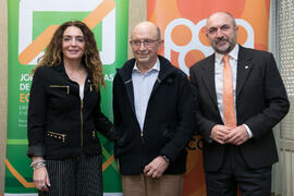 Macarena Parrado, Cristóbal Montoro y Eugenio Luque. XII Jornadas Andaluzas de Enseñanza de Econo...