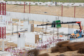 Construcción de la nueva Facultad de Psicología. Campus de Teatinos. Abril de 2018