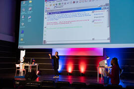 Ensayos previos. Gala de Clausura de la 30 edición de Fancine de la Universidad de Málaga. Cine A...