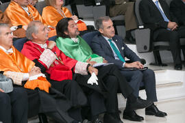 José María Martín Delgado, Luis Gómez Jacinto y Miguel Porras Fernández. Apertura del Curso Acadé...