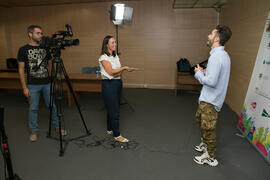 Pelayo Díaz. Curso "Influencers, camino al éxito". Cursos de verano 2018 de la Universidad de Málaga. Marbella. Julio de 2018