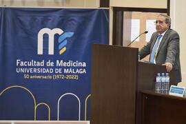 Discurso de José Ángel Narváez. 50 Aniversario de la Facultad de Medicina de la Universidad de Málaga. Facultad de Medicina. Octubre de 2022