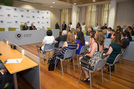 Consejo de Gobierno extraordinario de la Universidad de Málaga con el ministro Pedro Duque. Edifi...