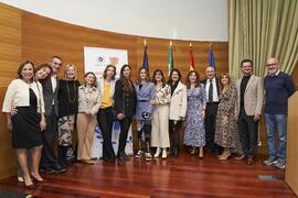 Foto de grupo. I Premios del Aula de Economía y Deporte de la Universidad de Málaga. Edificio del...