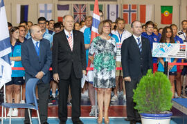 Pedro Montiel, Wolf Frühauf, Adelaida de la Calle y Manuel Jesús Barón. Ceremonia de apertura del...