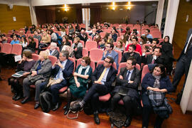 Publico asistente a la clausura de la jornada "Brexit y Gibraltar. Un reto con oportunidades...