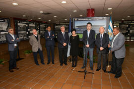 Inauguración de la exposición "La Rosaleda en 75 imágenes". Complejo Polideportivo Univ...